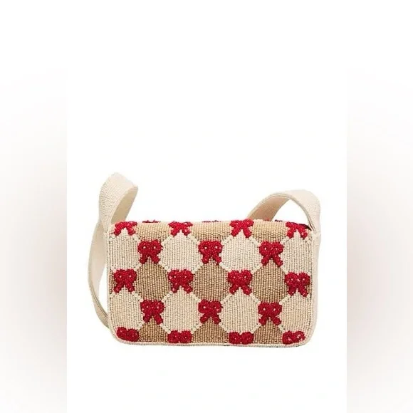 New Anthropologie The Fiona Beaded Bag: Winter Icon Edition One Size - Picture 2 of 5